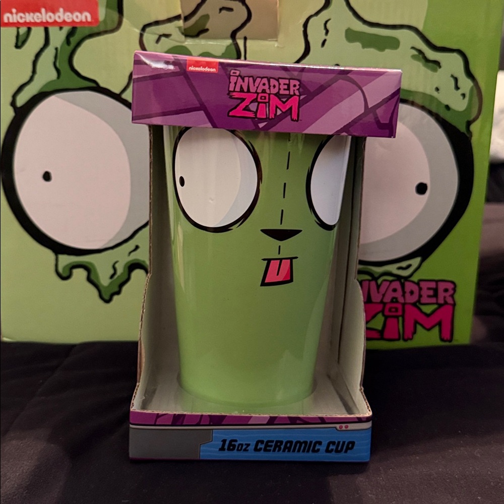 🖤NIP NICKELODEON INVADER ZIM GIR 16OZ CERAMIC CUP🖤 - Picture 6 of 7